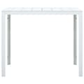 Miniatyrbillede 2 af 8: vidaXL sofabord 78x78x74 cm HDPE trælook hvid