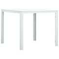 Miniatyrbillede 1 af 8: vidaXL sofabord 78x78x74 cm HDPE trælook hvid