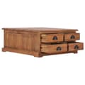 Miniatyrbild 3 av 8: vidaXL Soffbord 68x68x30 cm massiv teak