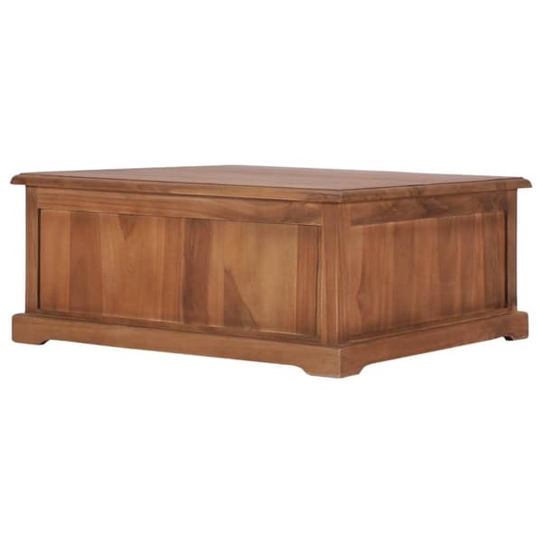 vidaXL Soffbord 68x68x30 cm massiv teak