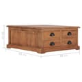 Miniatyrbild 7 av 8: vidaXL Soffbord 68x68x30 cm massiv teak