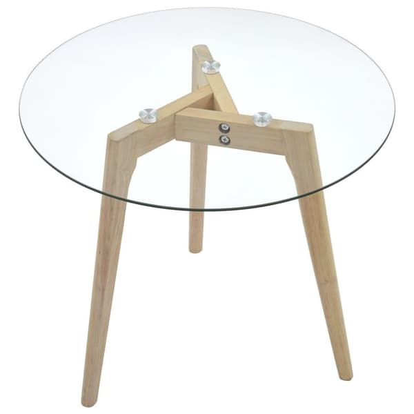 vidaXL Sidebordsett 2 stk herdet glass