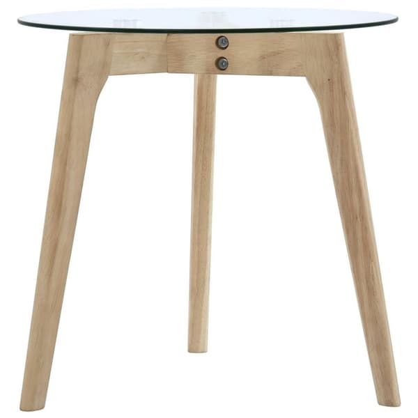 vidaXL Sidebordsett 2 stk herdet glass