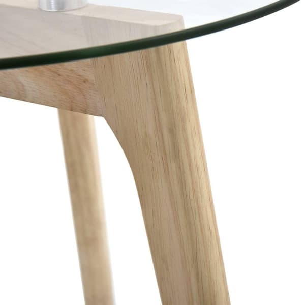 vidaXL Sidebordsett 2 stk herdet glass