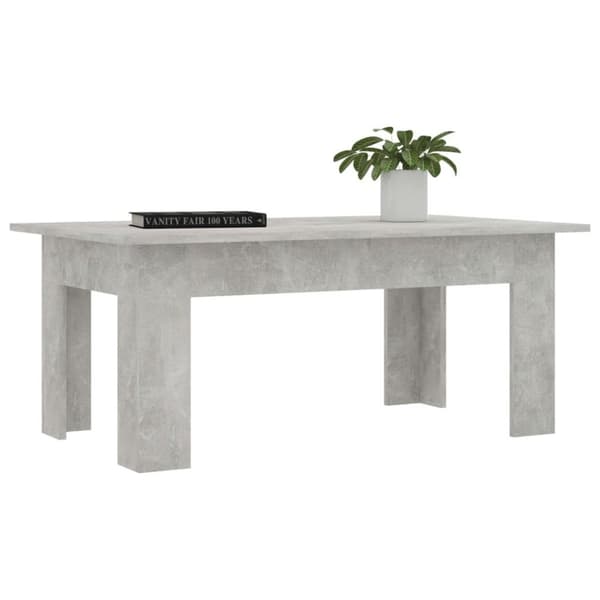 vidaXL Soffbord betonggrå 100x60x42 cm spånskiva
