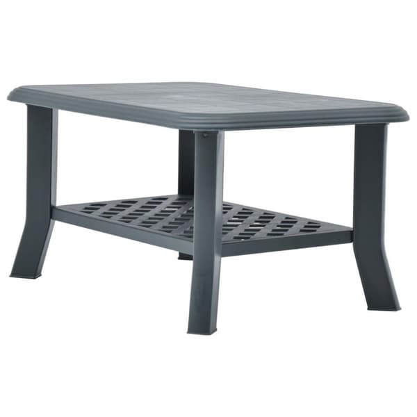 vidaXL Sofabord grønn 90x60x46 cm plast change2