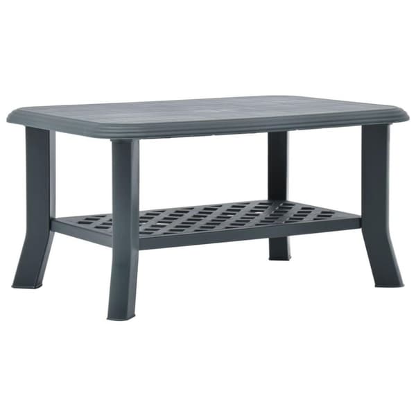 vidaXL Sofabord grønn 90x60x46 cm plast change2