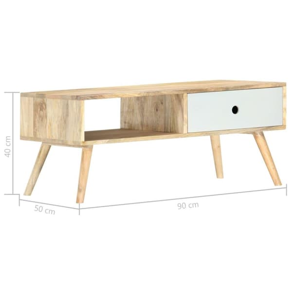 vidaXL Sofabord 90x50x40 cm heltre mango change2