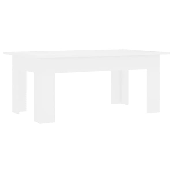 vidaXL sofabord 100 x 60 x 42 cm spånplade hvid
