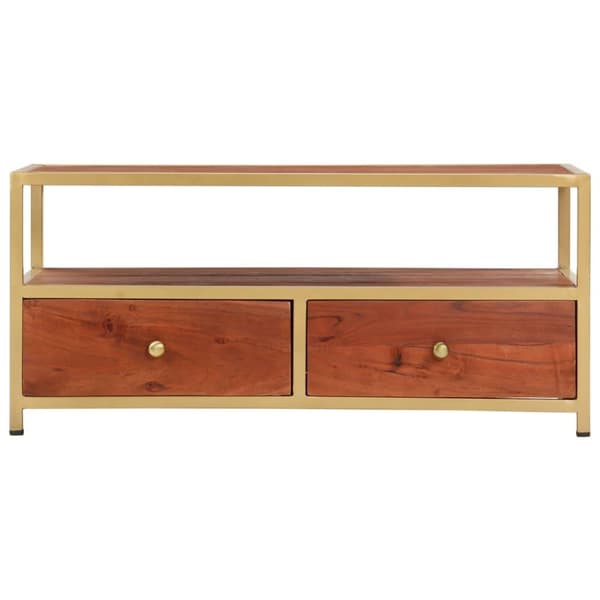 vidaXL sofabord 90 x 50 x 40 cm massivt akacietræ