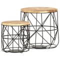 Miniatyrbilde 7 av 11: vidaXL Sofabord 2 stk heltre mango change2