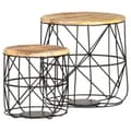 Miniatyrbilde 10 av 11: vidaXL Sofabord 2 stk heltre mango change2