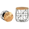 Miniatyrbilde 2 av 11: vidaXL Sofabord 2 stk heltre mango change2