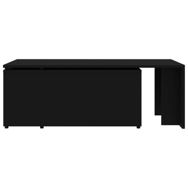 vidaXL Sofabord svart 150x50x35 cm sponplate change2
