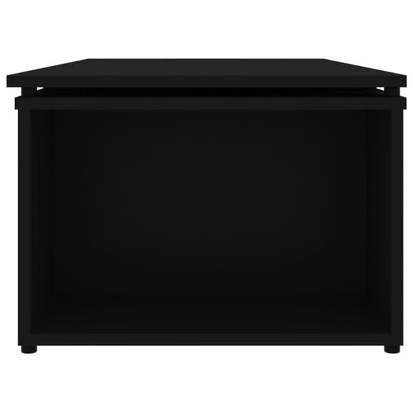 vidaXL Sofabord svart 150x50x35 cm sponplate change2