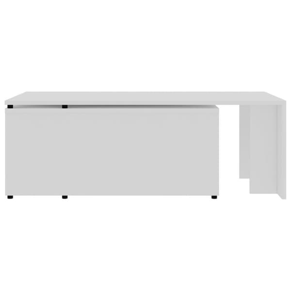 vidaXL Soffbord vit 150x50x35 cm spånskiva