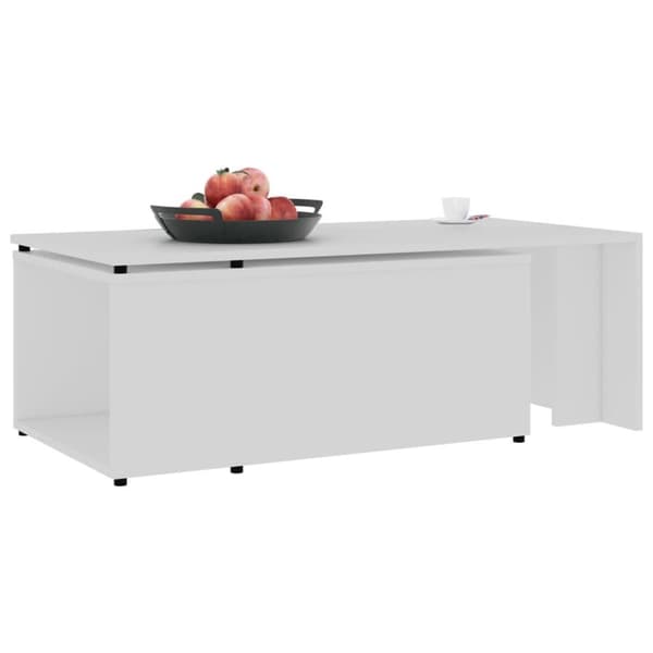 vidaXL Sohvapöytä valkoinen 150x50x35 cm lastulevy