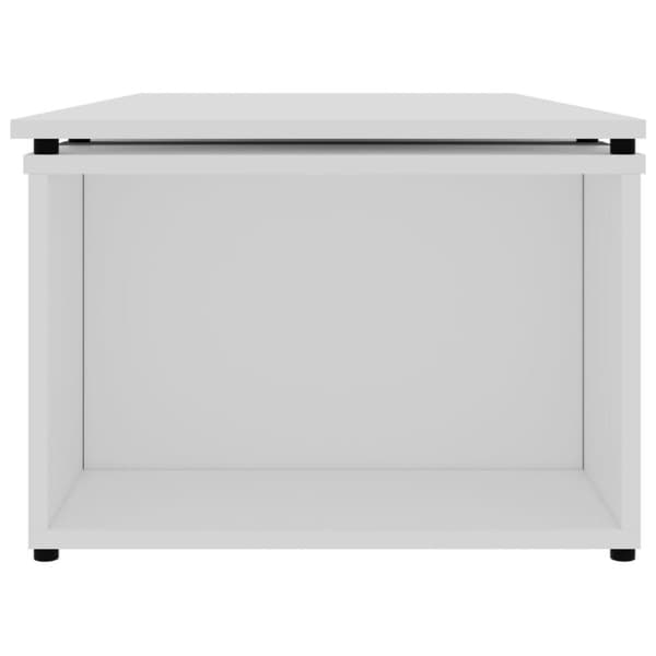 vidaXL Sohvapöytä valkoinen 150x50x35 cm lastulevy