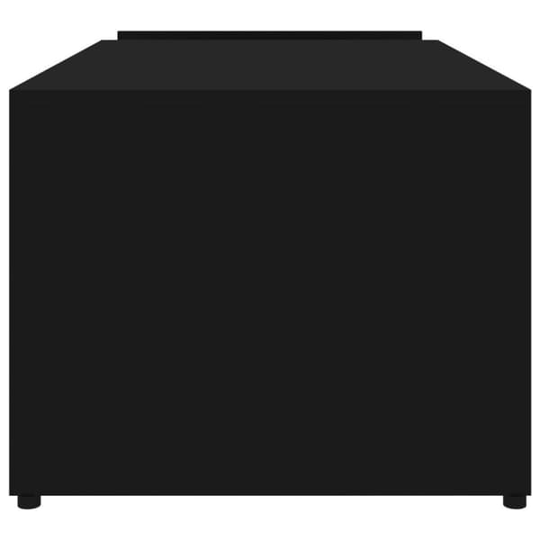 vidaXL sofabord 90x45x35 cm spånplade sort