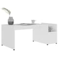 Miniatyrbild 3 av 8: vidaXL Soffbord vit 90x45x35 cm spånskiva