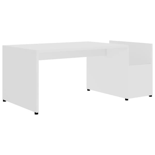 vidaXL Soffbord vit 90x45x35 cm spånskiva