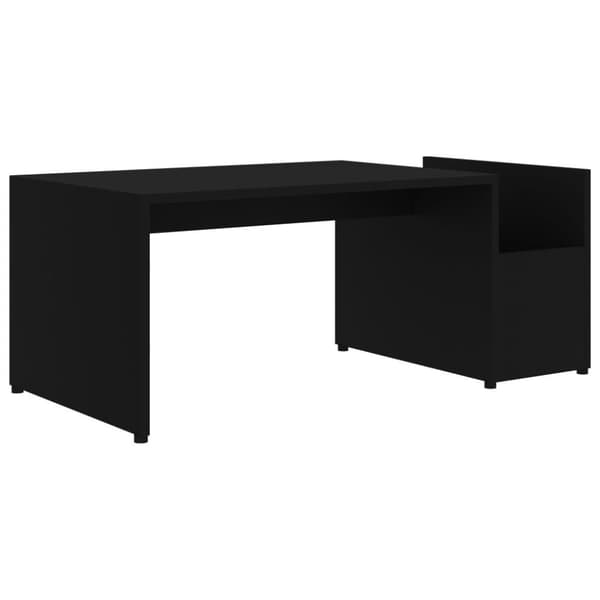 vidaXL Sofabord svart 90x45x35 cm sponplate change2