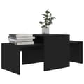 Miniatyrbilde 3 av 9: vidaXL Sofabordsett svart 100x48x40 cm sponplate change2