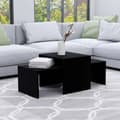 Miniatyrbilde 9 av 9: vidaXL Sofabordsett svart 100x48x40 cm sponplate change2