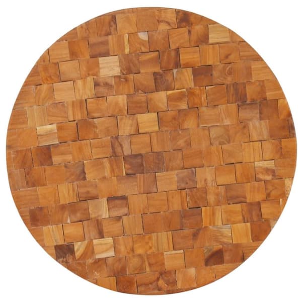 vidaXL Soffbord 60x60x35 cm massivt teakträ
