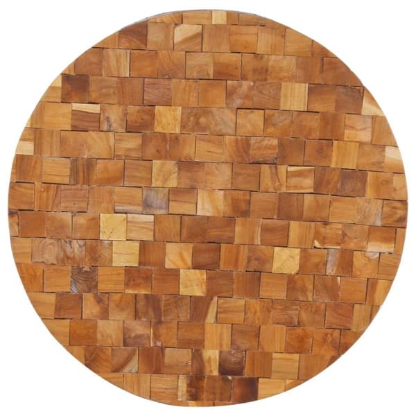 vidaXL Soffbord 60x60x35 cm massivt teakträ