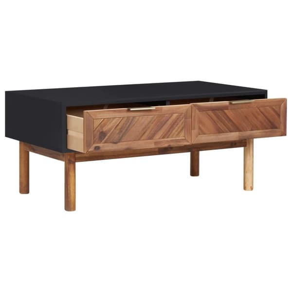 vidaXL sofabord 90x50x40 cm massivt akacietræ og MDF