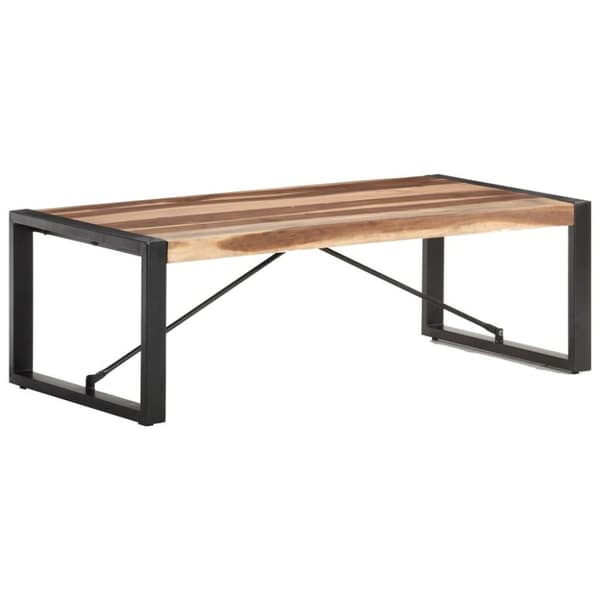 vidaXL sofabord 120x60x40 cm massivt træ med sheeshamfinish