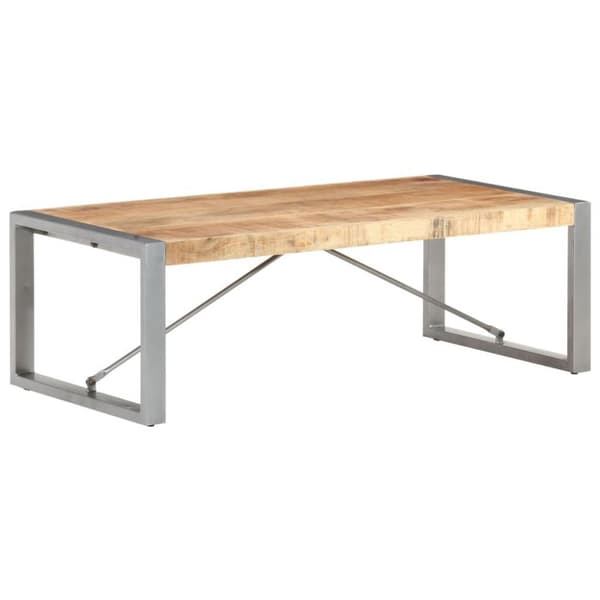 vidaXL Sohvapöytä 120x60x40 cm karkea mangopuu