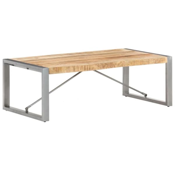 vidaXL Sohvapöytä 120x60x40 cm karkea mangopuu