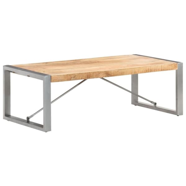 vidaXL Sohvapöytä 120x60x40 cm karkea mangopuu