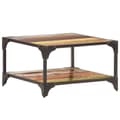 Miniatyrbillede 6 af 9: vidaXL sofabord 60x60x35 cm massivt genbrugstræ
