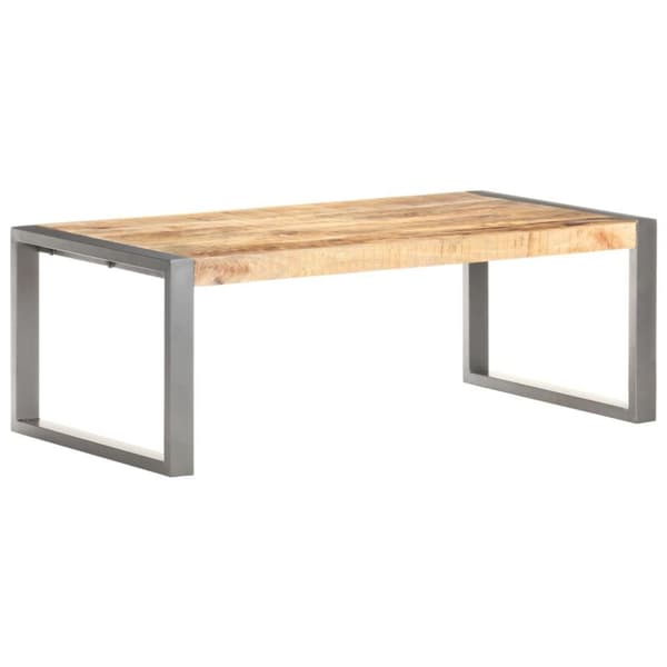 vidaXL Sohvapöytä 110x60x40 cm karkea mangopuu