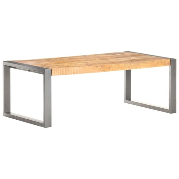 vidaXL Sohvapöytä 110x60x40 cm karkea mangopuu