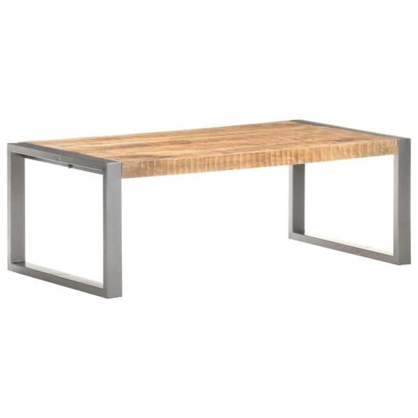vidaXL Sohvapöytä 110x60x40 cm karkea mangopuu