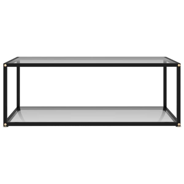 vidaXL Soffbord genomskinligt 100x50x35 cm härdat glas
