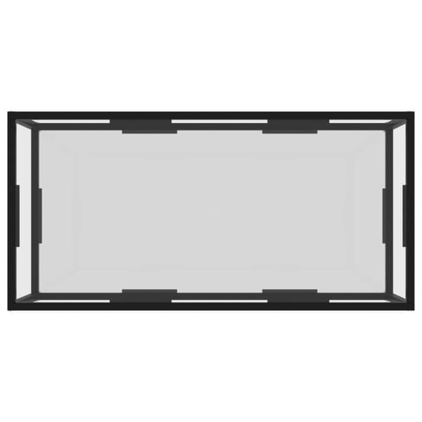 vidaXL sofabord 100x50x35 cm hærdet glas transparent