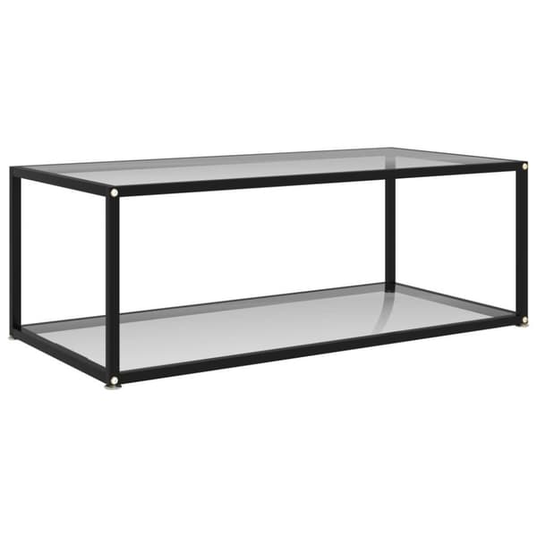 vidaXL sofabord 100x50x35 cm hærdet glas transparent