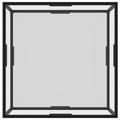 Miniatyrbillede 3 af 5: vidaXL sofabord 80x80x35 cm hærdet glas transparent
