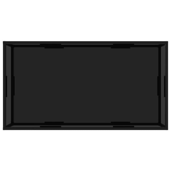 vidaXL sofabord 120x60x35 cm hærdet glas sort