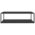 Miniatyrbillede 2 af 5: vidaXL sofabord 120x60x35 cm hærdet glas sort