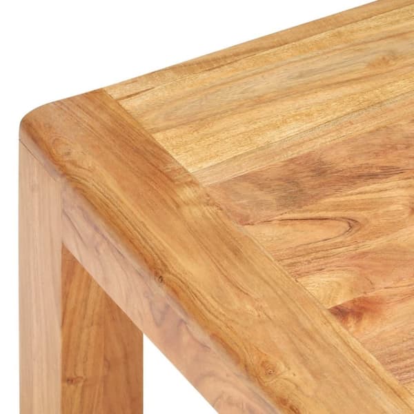 vidaXL Sohvapöytä 110x60x35 cm täysi akaasiapuu hunajaviimeistelyllä