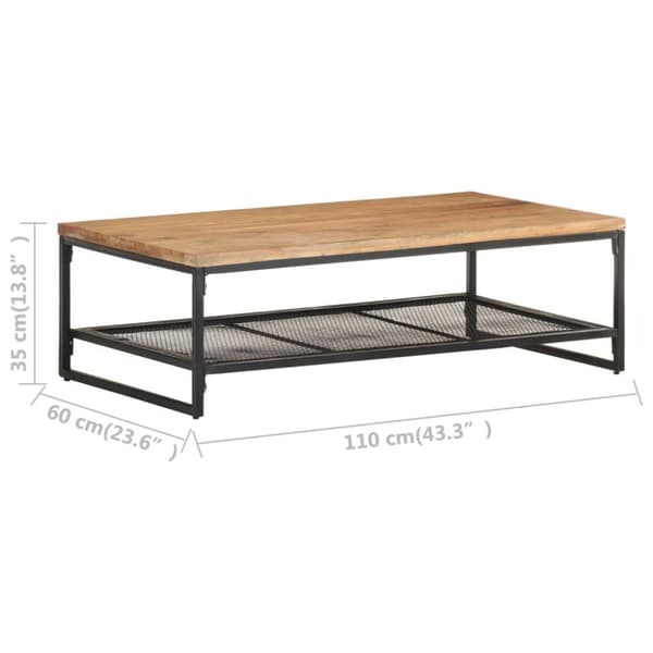 vidaXL Soffbord 110x60x35 cm massivt akaciaträ