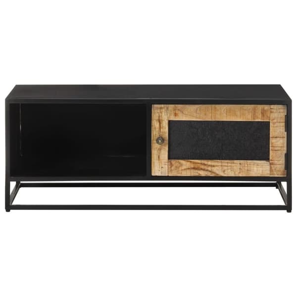 vidaXL Soffbord 90x50x35 cm grovt mangoträ