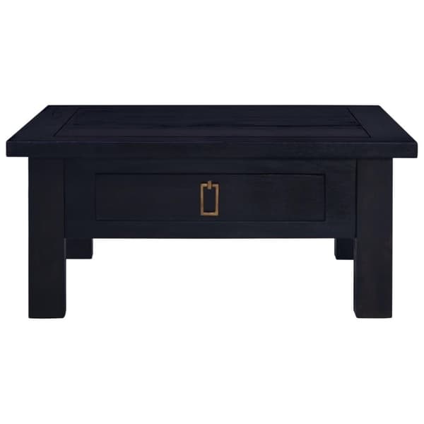 vidaXL Sofabord lys svart kaffe 68x68x30 cm heltre mahogni change2