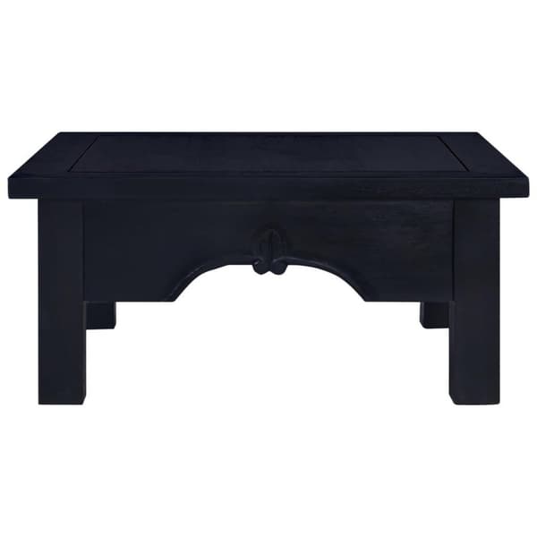 vidaXL Sofabord lys svart kaffe 68x68x30 cm heltre mahogni change2